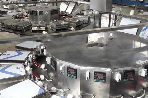 Máquina continua de obleas enrolladas